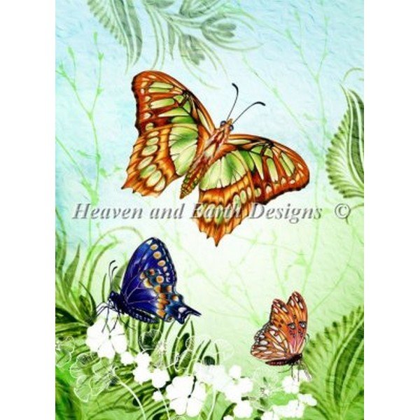 画像1: HAED(Heaven and Earth Designs)図案（チャート） - Sinead Jones - Butterflies Abound (1)