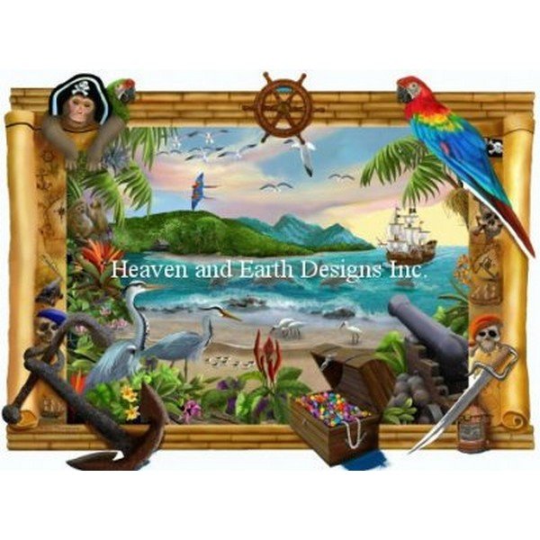 画像1: HAED(Heaven and Earth Designs)図案（チャート） - Mary Thompson - Pirate Retreat (1)