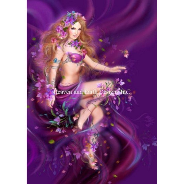 画像1: HAED(Heaven and Earth Designs)図案（チャート） - Lazareva, Alena - Purple Fairy (1)