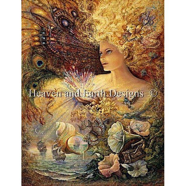 画像1: HAED(Heaven and Earth Designs)図案（チャート） - Josephine Wall  - Crystal Of Enchantment (1)