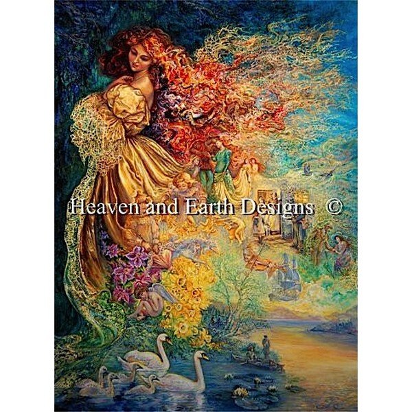 画像1: HAED(Heaven and Earth Designs)図案（チャート） - Josephine Wall - Dress of Day Dreams (1)