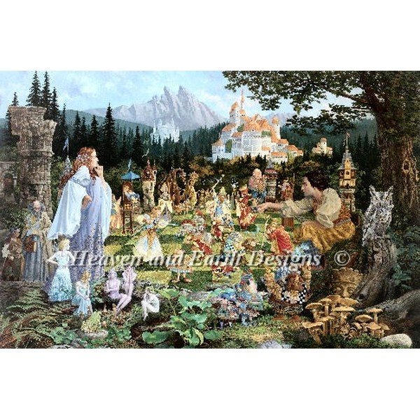 画像1: HAED(Heaven and Earth Designs)図案（チャート） - James Christensen - The Chess Match (1)