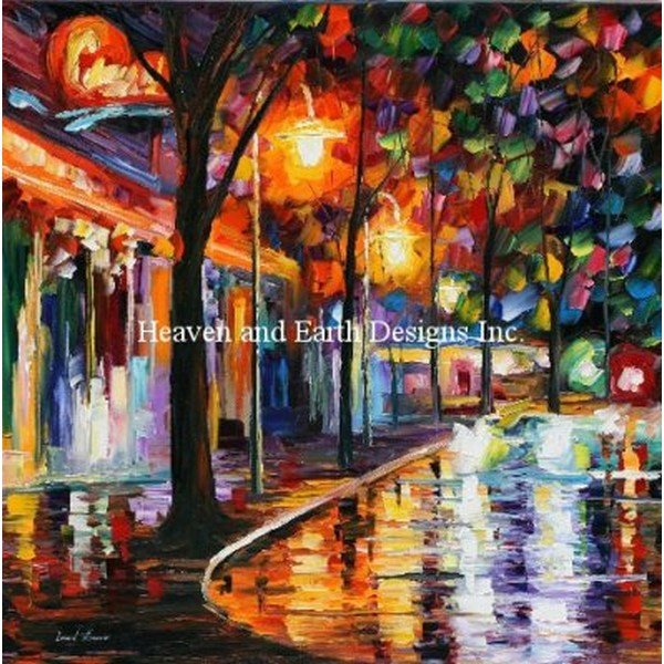 画像1: HAED(Heaven and Earth Designs)図案（チャート） - Leonid Afremov - Night Cafe (1)