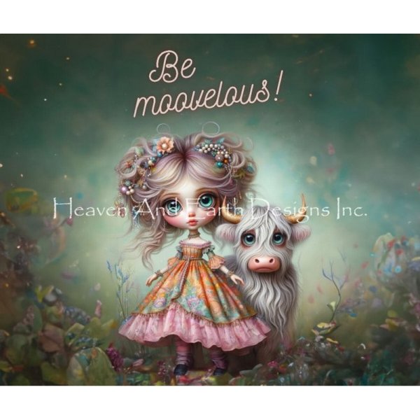 画像1: クロスステッチ キット[HAEDレギュラー] Be Moovelous 25ct -Heaven and Earth Designs (1)