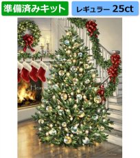 画像1: クロスステッチ キット（準備済み）[HAEDレギュラー]Merry and Bright 25ct -Heaven and Earth Designs (1)