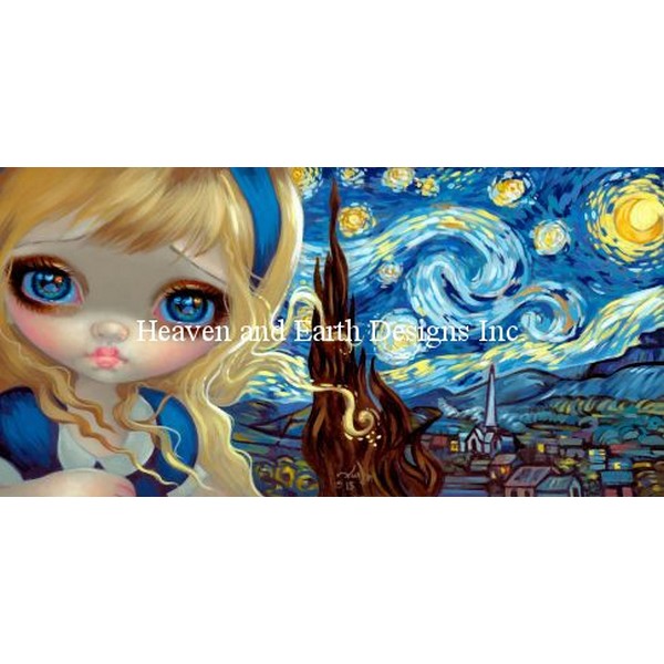 クロスステッチ キットAlice In The Starry Night 25ct - HAED(Heaven and Earth Designs)