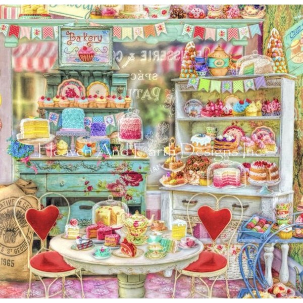 クロスステッチ図案[HAED QS] QS Little Cake Shop - Heaven and Earth Designs