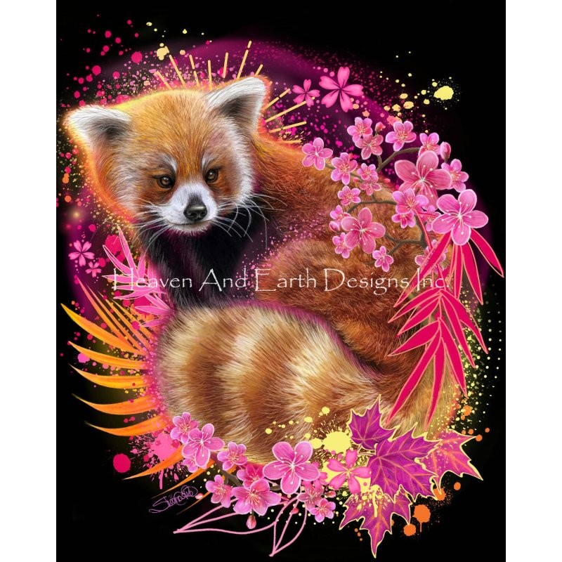 クロスステッチ キット[HAEDミニ] Mini Red Panda Spirit 25ct -Heaven and Earth Designs