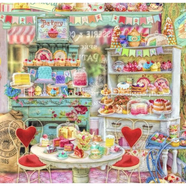 クロスステッチキット QS Little Cake Shop  - Heaven and Earth Designs(HAED)