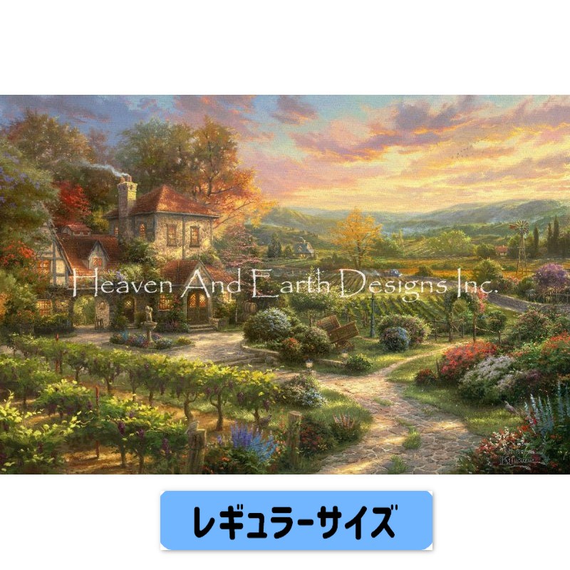 クロスステッチキット Wine Country Living - Heaven and Earth Designs(HAED)