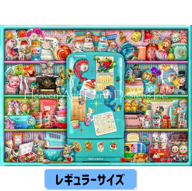 クロスステッチキット 【HAEDレギュラー】The Kitschy Kitchen Shelf - Heaven and Earth Designs(HAED)